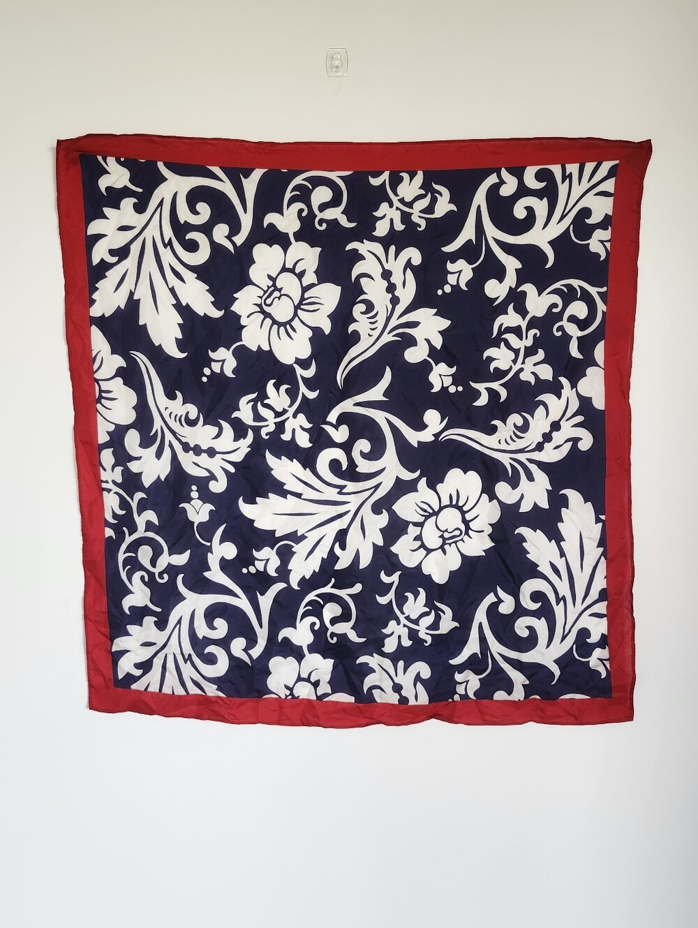 Floral Square Satin Scarf
